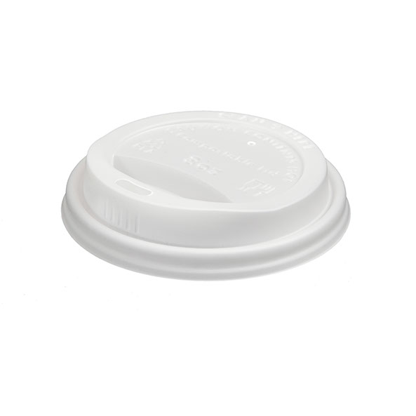 Bulk Buy Naturezway Compostable Dome Lids for 8oz Hot Cups, White, 1000 ...